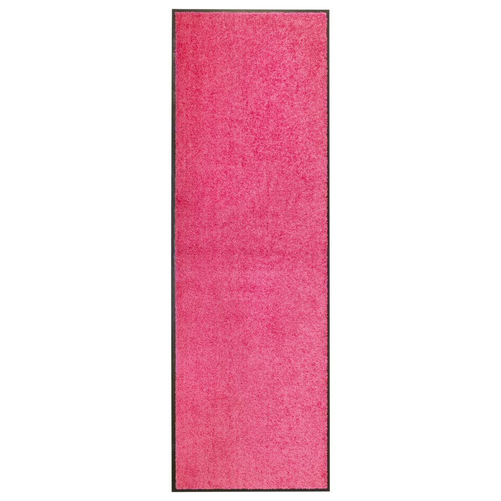 Vidaxl dørmat vaskbar 60x180 cm rosa