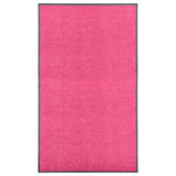 Vidaxl deurmat wasbaar 90x150 cm roze