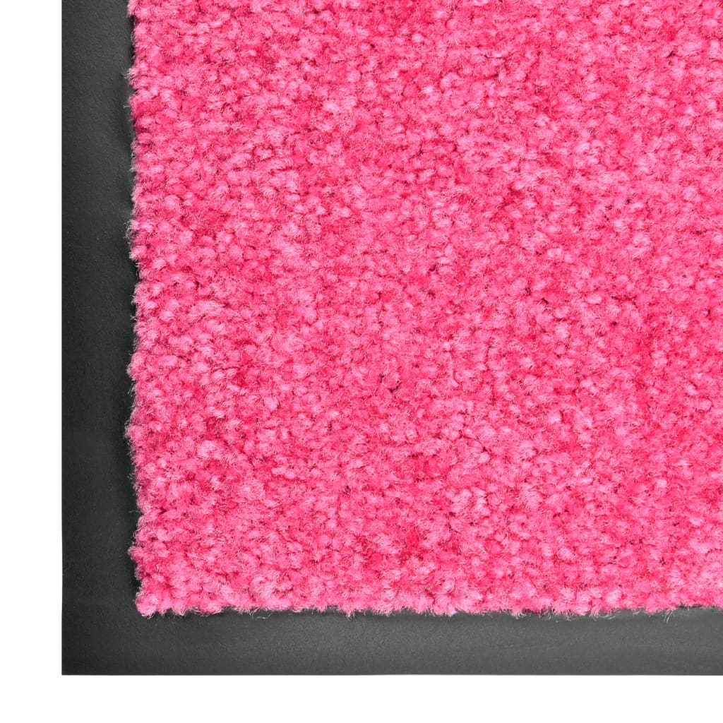 Vidaxl Doormat Washable 90x150 cm Pink