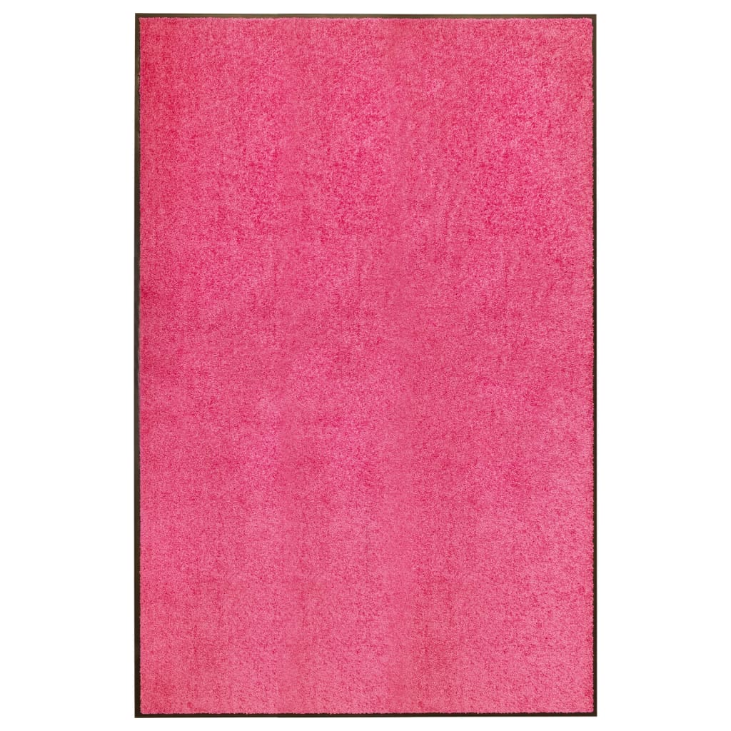 Vidaxl dörrmatta tvättbar 120x180 cm rosa