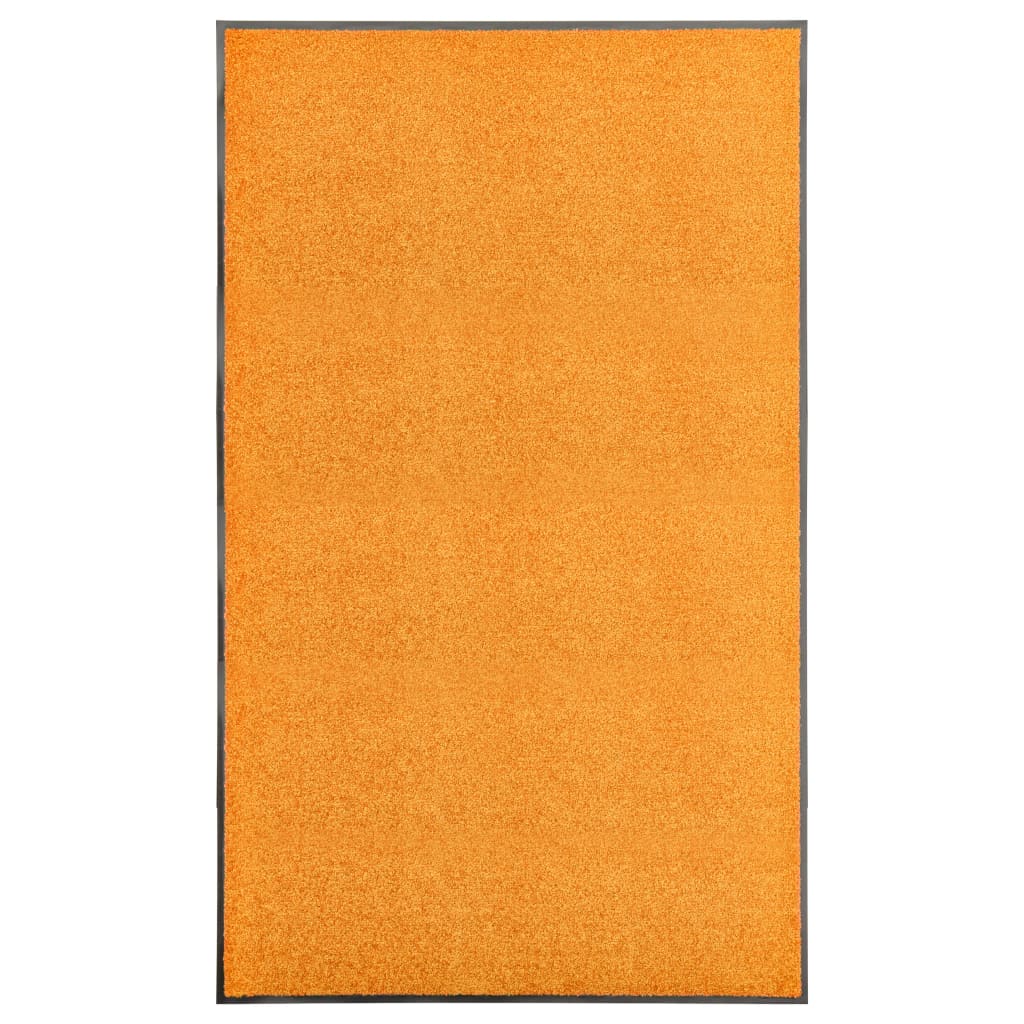 Vidaxl Doormat Washable 90x150 cm Orange