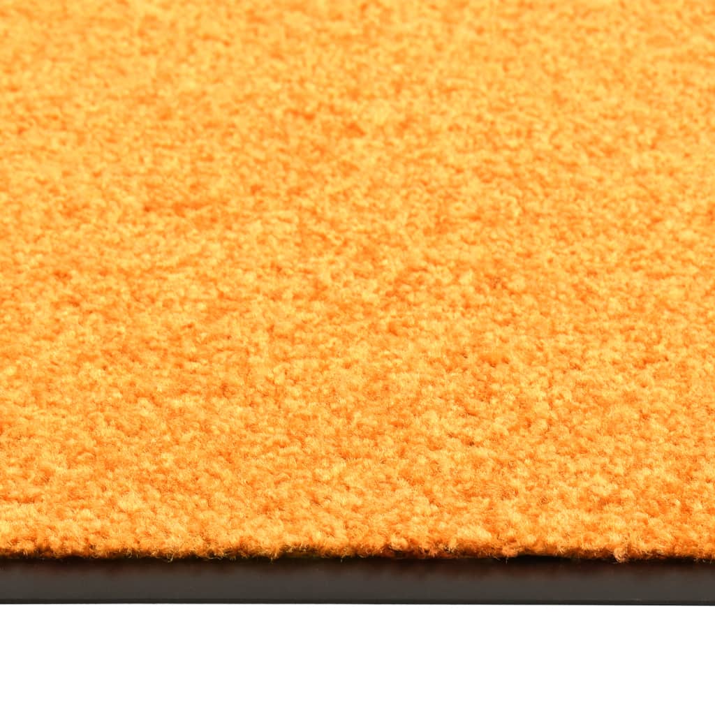 Vidaxl Doormat Washable 90x150 cm pomarańczowy