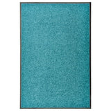 Vidaxl Doormat vaskbar 60x90 cm cyan