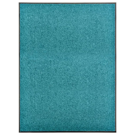Vidaxl DOORMAT lavable 90x120 cm cyan