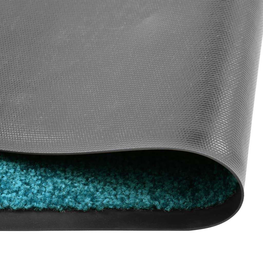 Vidaxl Doormat Washable 90x150 cm Cyan