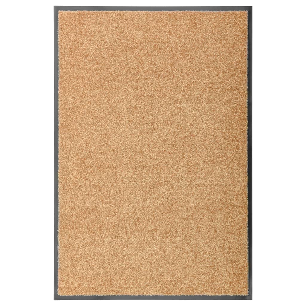 Vidaxx paillasson lavable 60x90 cm crème