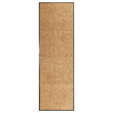 Crème Vidaxl DOORMAT lavable 60x180 cm