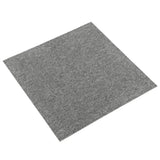 Piastrelle di moquette Vidaxl 20 st 5 m² 50x50 cm grigio