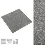 Vidaxl Carpet tiles 20 st 5 m² 50x50 cm gray