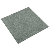 Carreaux de moquette vidaxl 20 mT 5 m² 50x50 cm vert