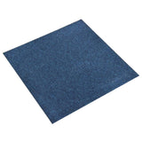 Piastrelle di moquette Vidaxl 20 st 5 m² 50x50 cm blu scuro