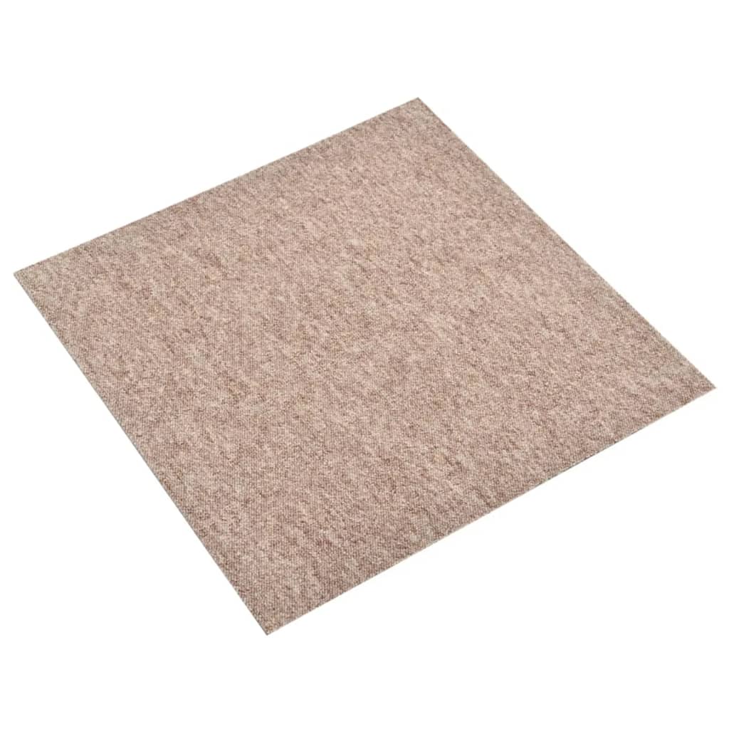 Baldosas de alfombra Vidaxl 20 st 5 m² 50x50 cm beige