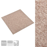 Carreaux de moquette vidaxl 20 st 5 m² 50x50 cm beige