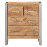 Vidaxl dressoir 60x35x70 cm ruw mangohout