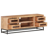 Vidaxl tv-meubel 110x30x40 cm massief acaciahout