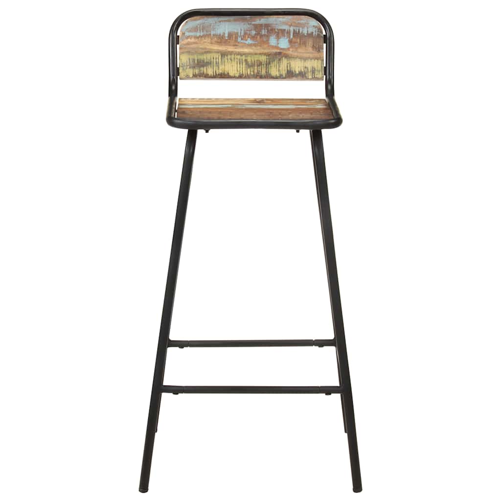 Vidaxl barstoelen 2 st massief gerecycled hout