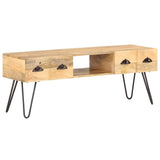 Vidaxl tv-meubel 120x35x45 cm massief mangohout