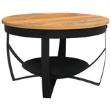 Vidaxl salontafel ø 68x43 cm massief acaciahout