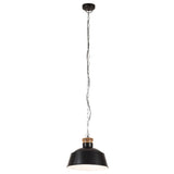 Vidaxl Hanging Lamp Industrial E27 32 cm sort