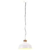 Vidaxl Hanging Lamp Industrial E27 58 cm blanc