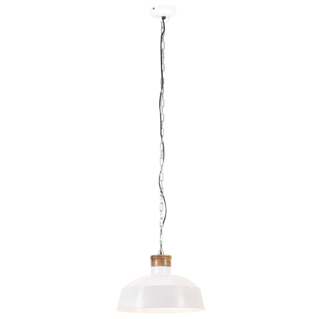 Vidaxl Lampada sospesa industriale E27 58 cm bianco