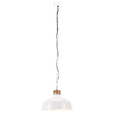 Vidaxl Lampada sospesa industriale E27 58 cm bianco