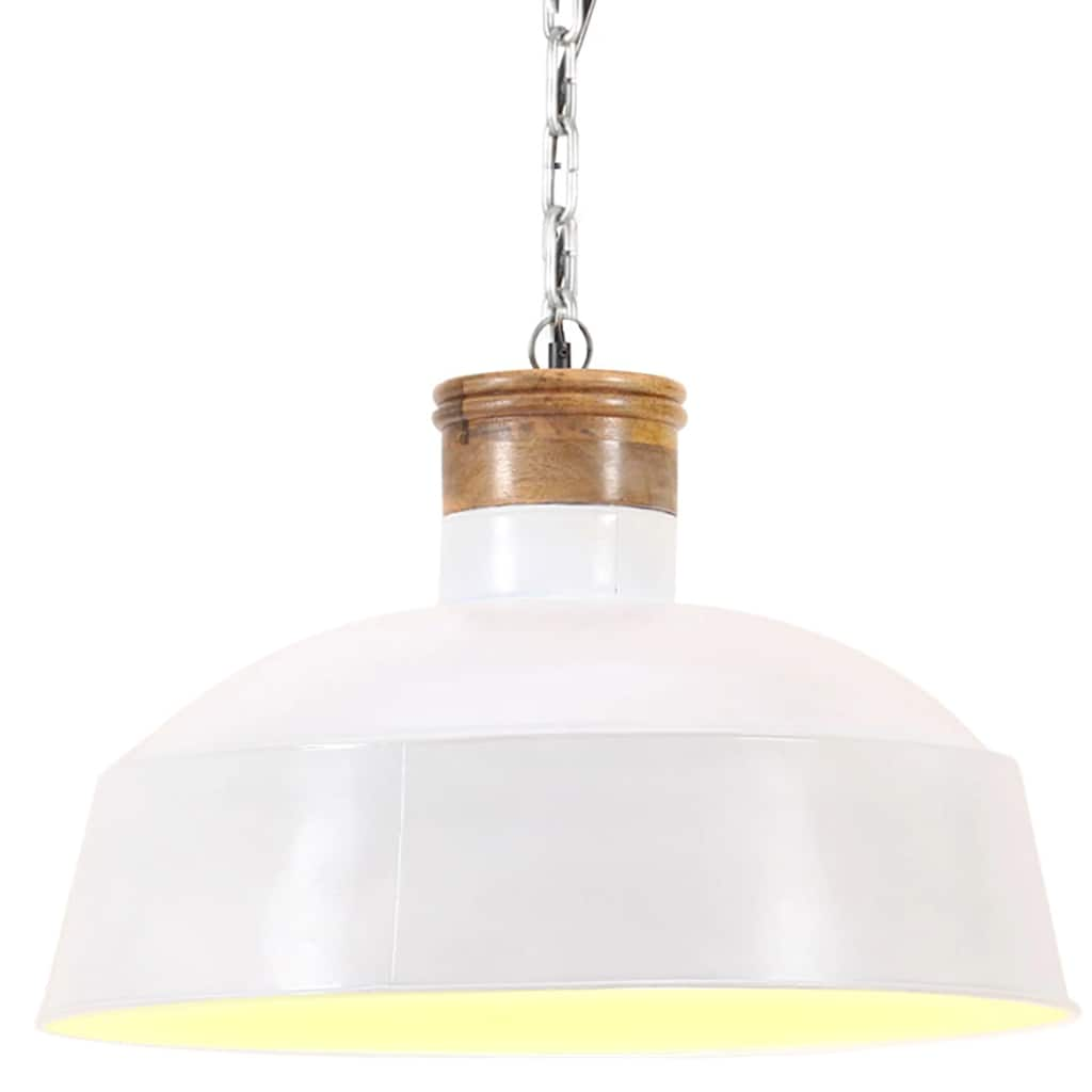 Vidaxl hanglamp industrieel e27 42 cm wit