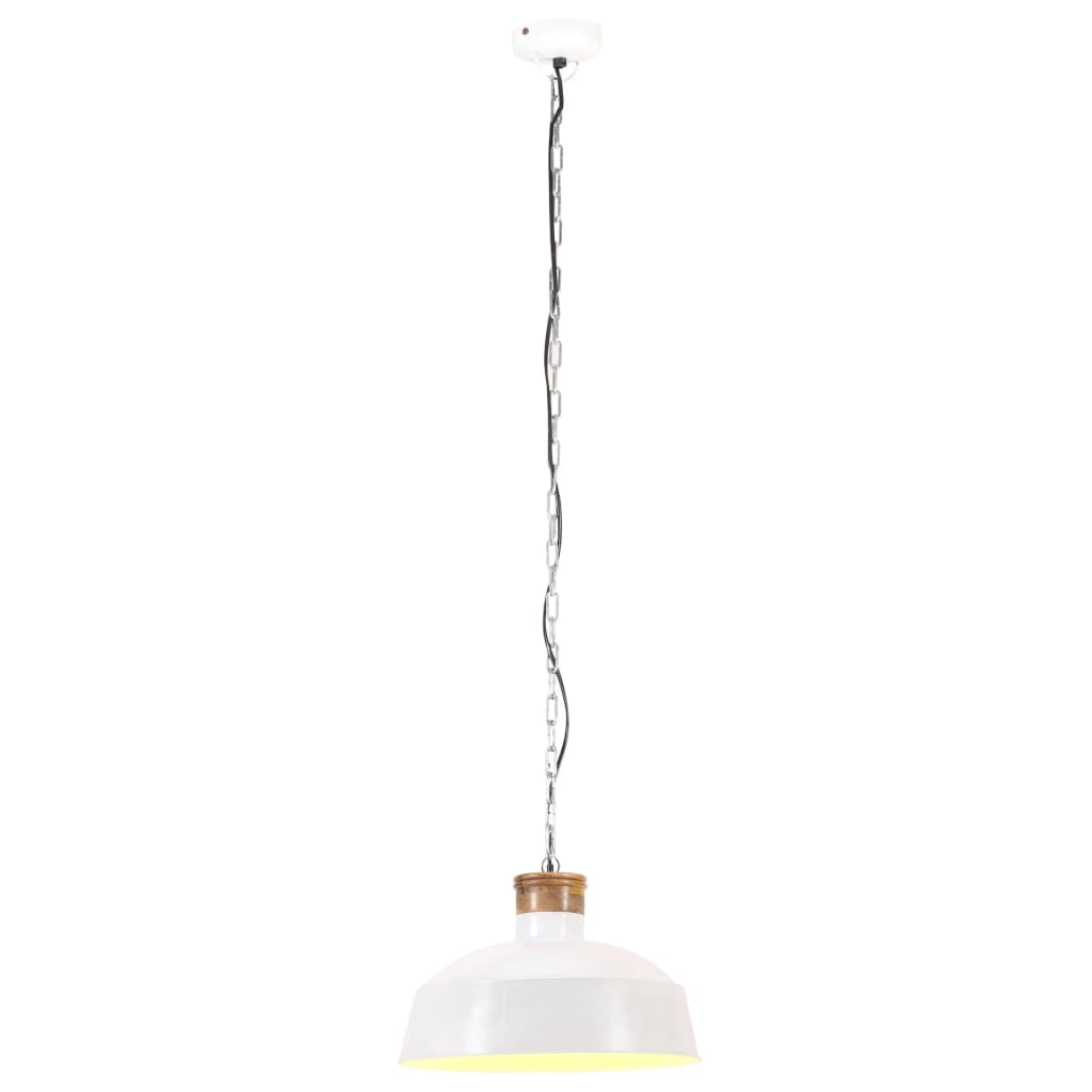 Vidaxl hanglamp industrieel e27 42 cm wit