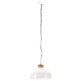 Vidaxl Hanging Lamp Industrial E27 42 cm blanc