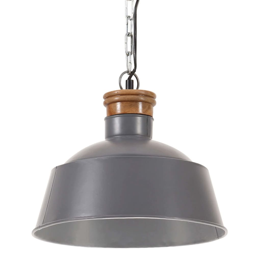 Vidaxl hanglamp industrieel e27 32 cm grijs