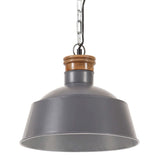 Vidaxl hängande lampa industriell E27 32 cm grå