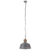 Vidaxl hänkend Lamp industriell E27 32 cm Grey