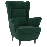 Vidaxl fauteuil fluweel donkergroen