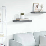 Vidaxl wandschap zwevend 50x23x3,8 cm mdf hoogglans grijs