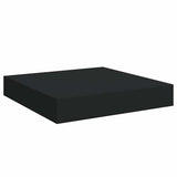 Vidaxl wandschap zwevend 23x23,5x3,8 cm mdf zwart