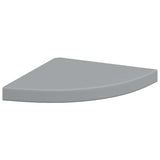 Vidaxl hoekschap zwevend 35x35x3,8 cm mdf grijs