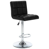 Vidaxl barstoelen 2 st kunstleer zwart