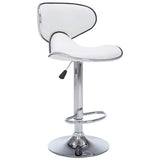 Vidaxl barstoelen 2 st kunstleer wit