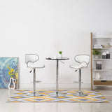 Vidaxl barstoelen 2 st kunstleer wit