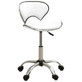 VidaXL tabouret de salon cuir artificiel blanc