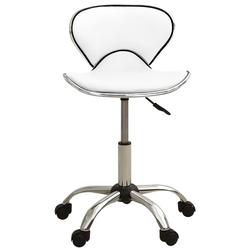 VidaXL tabouret de salon cuir artificiel blanc
