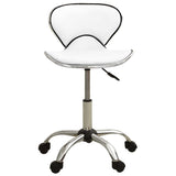 VidaXL tabouret de salon cuir artificiel blanc