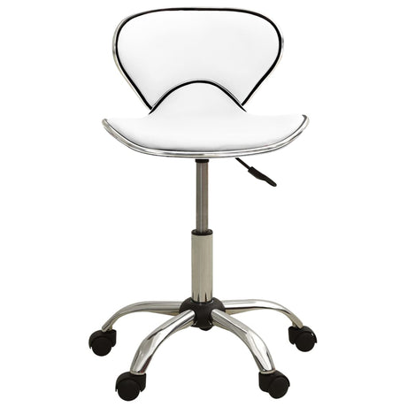 VidaXL tabouret de salon cuir artificiel blanc