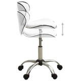 VidaXL tabouret de salon cuir artificiel blanc