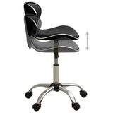 VidaXL tabouret de salon cuir artificiel noir