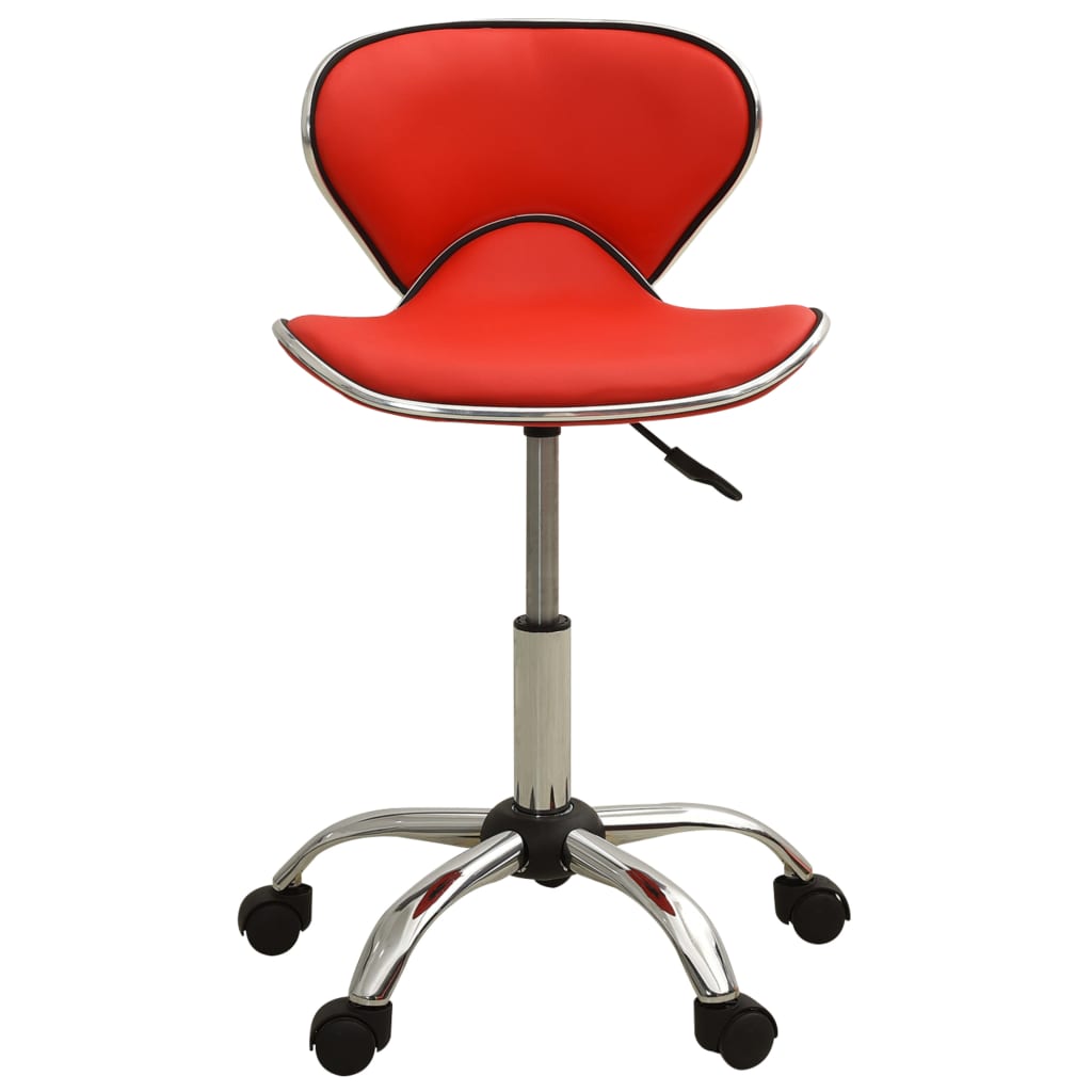 VidaXL tabouret de salon cuir artificiel rouge