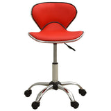 VidaXL tabouret de salon cuir artificiel rouge
