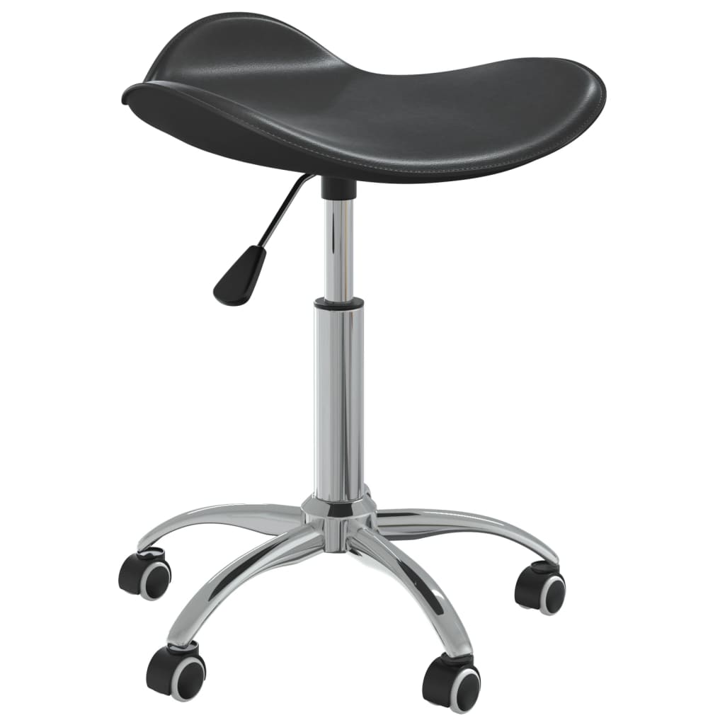 VidaXL tabouret de salon cuir artificiel noir