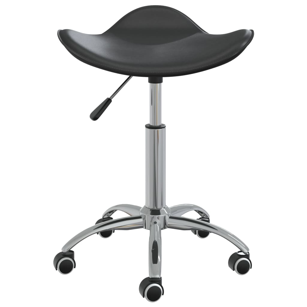 VidaXL tabouret de salon cuir artificiel noir
