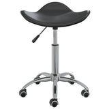 VidaXL tabouret de salon cuir artificiel noir